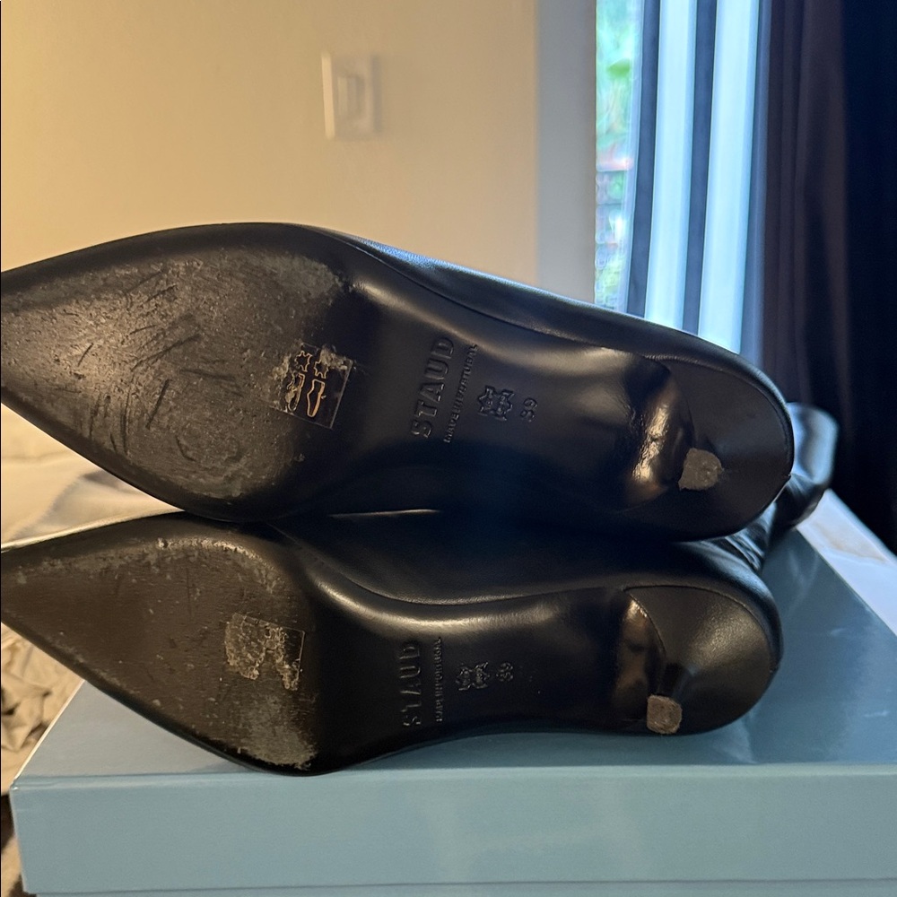 STAUD Black Sebastian Kitten Heel Boot. WORN ONCE. - Picture 4 of 5